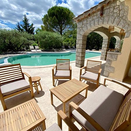 Maison Pour 12P, Piscine A Debordement Chauffee D'Avril A Octobre Inclus Ruoms Zewnętrze zdjęcie
