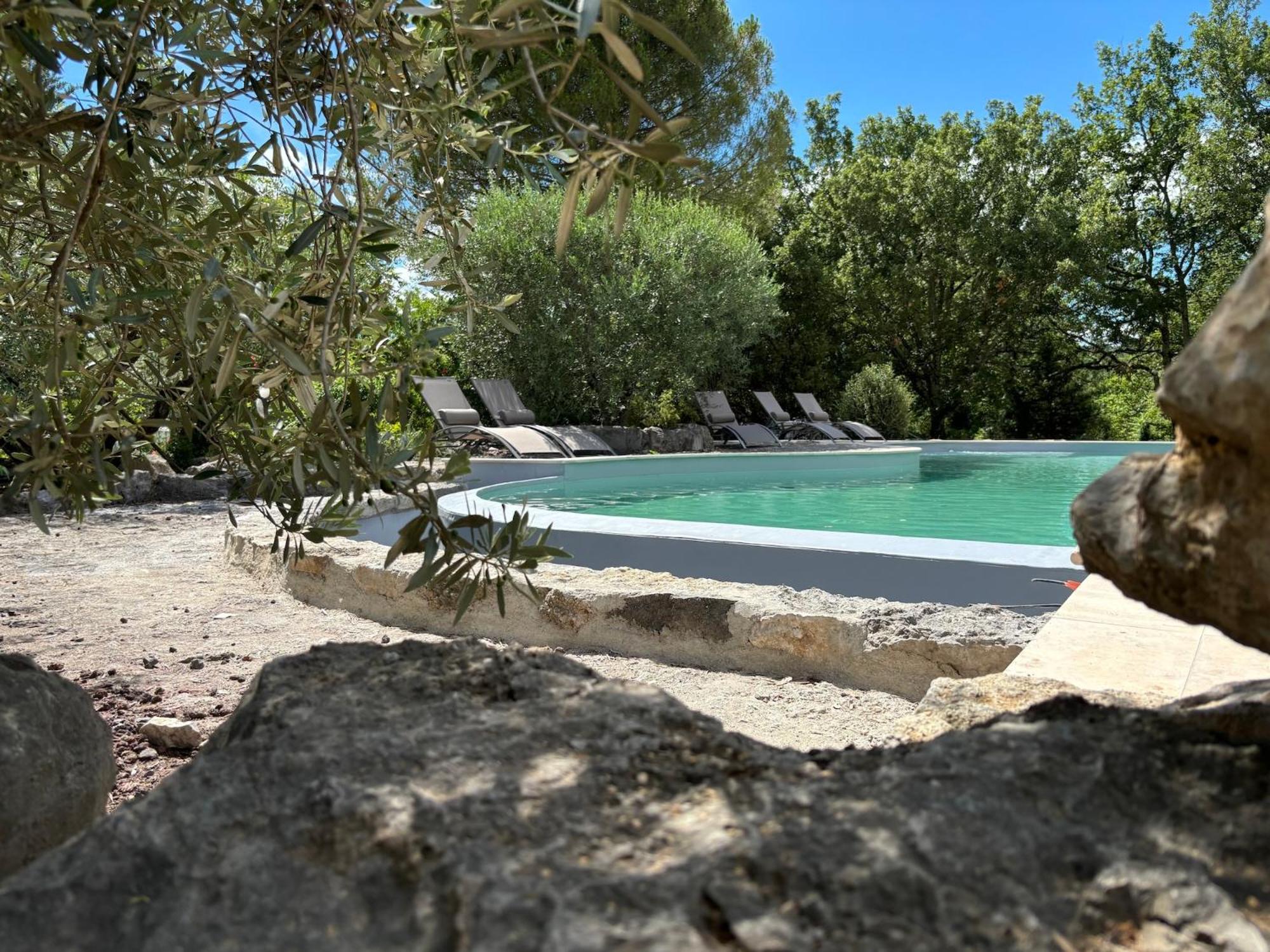 Maison Pour 12P, Piscine A Debordement Chauffee D'Avril A Octobre Inclus Ruoms Zewnętrze zdjęcie