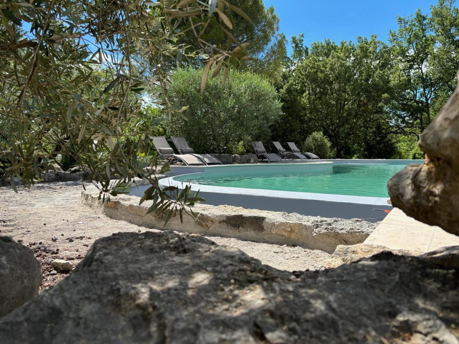 Maison Pour 12P, Piscine A Debordement Chauffee D'Avril A Octobre Inclus Ruoms Zewnętrze zdjęcie